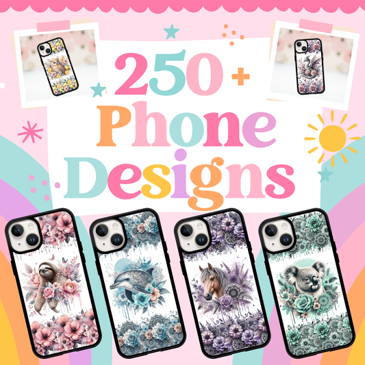 250+ Sublimation PNGs for Phone Cases – Animals Print File Bundle