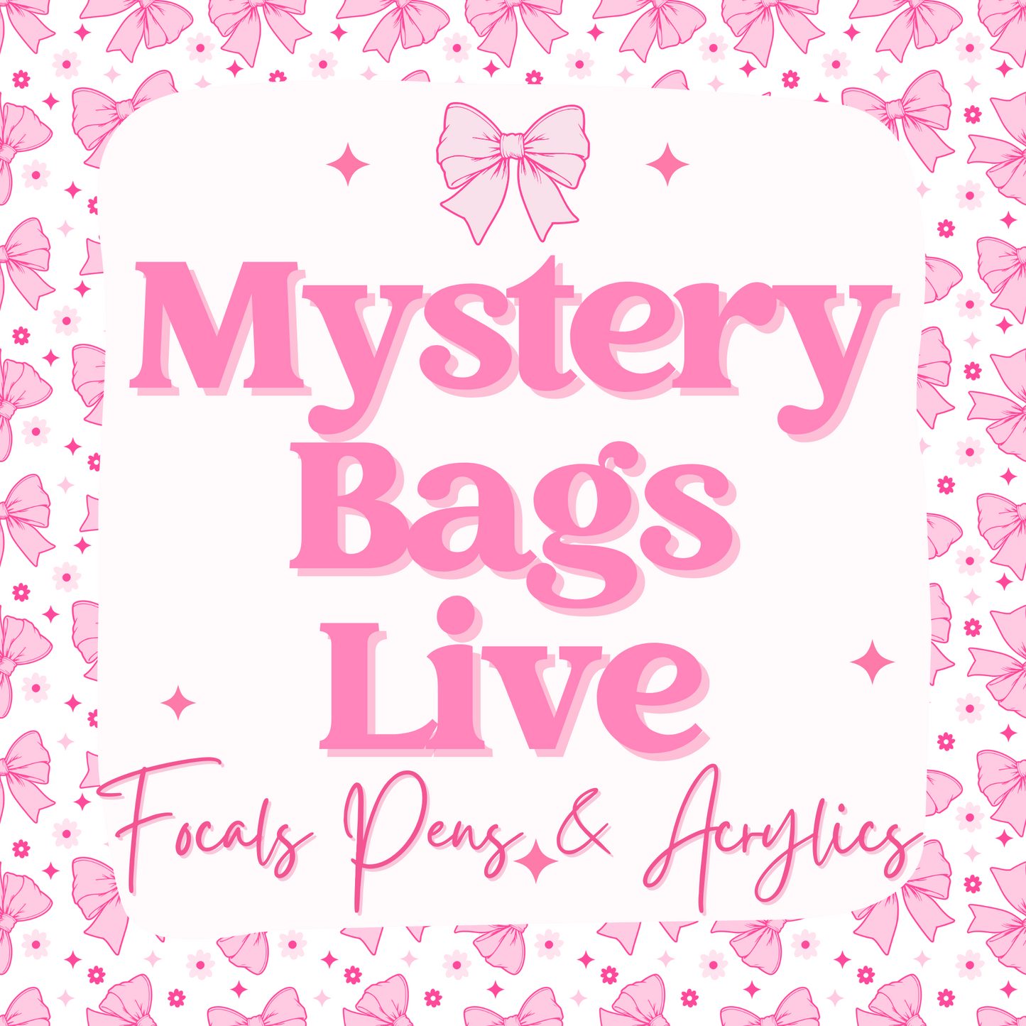 Mystery Bags - FOCALS, ACRYLIC OR PENS - TikTok LIVE!