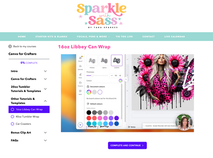 Canva for Crafters Course