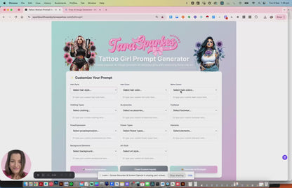 Tattoo Girl Prompt Generator